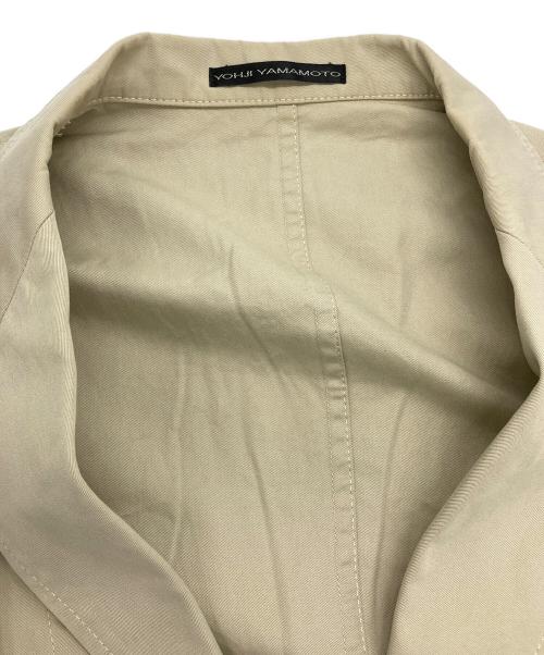 Y'S YOHJI YAMAMOTO（ワイズ ヨウジヤマモト）Y'S YOHJI YAMAMOTO (ワイズ ヨウジヤマモト) 00′s テーラードジャケット ベージュ サイズ:4の古着・服飾アイテム