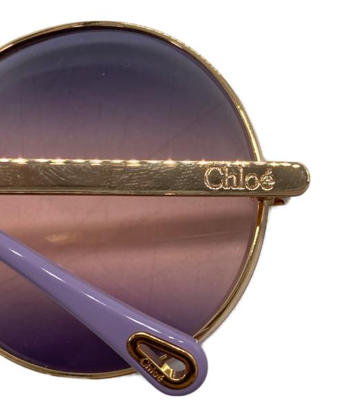 Chloe（クロエ）Chloe (クロエ) ラウンドサングラス パープル サイズ:59□19-140の古着・服飾アイテム