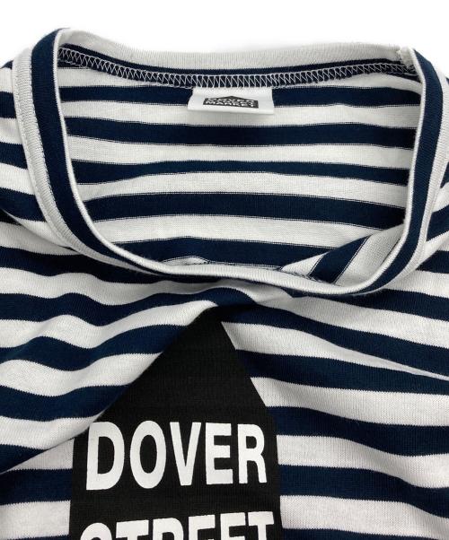 DOVER STREET MARKET（ドーバー ストリート マーケット）DOVER STREET MARKET (ドーバー ストリート マーケット) ボーダーカットソー ホワイト×ネイビー サイズ:Lの古着・服飾アイテム