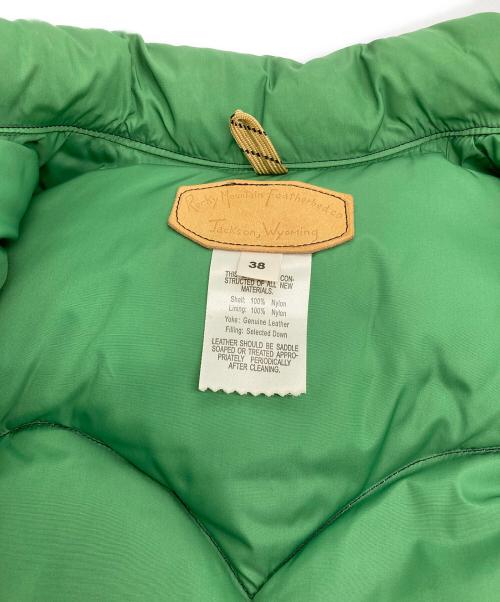 RockyMountainFeatherBed（ロッキーマウンテンフェザーベッド）RockyMountainFeatherBed (ロッキーマウンテンフェザーベッド) ダウンベスト ベージュ×ネイビー サイズ:38の古着・服飾アイテム