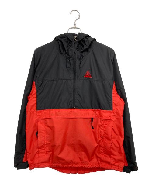 NIKE ACG（ナイキエーシージー）NIKE ACG (ナイキエーシージー) アノラックパーカー レッド×ブラック サイズ:Sの古着・服飾アイテム