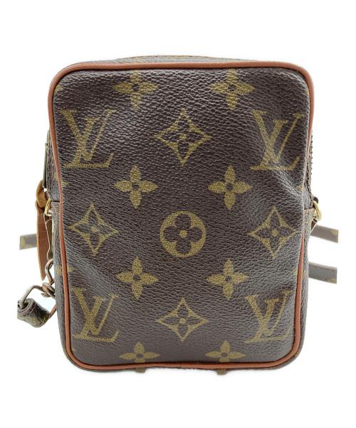 LOUIS VUITTON（ルイ ヴィトン）LOUIS VUITTON (ルイ ヴィトン) 80s 旧型 モノグラム ミニ ダヌーブ ショルダーバッグ ブラウンの古着・服飾アイテム