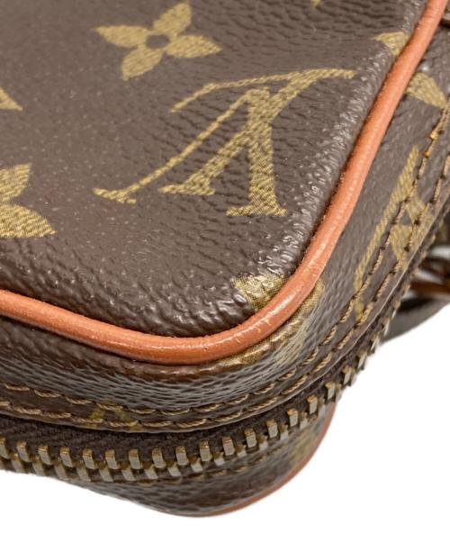 LOUIS VUITTON（ルイ ヴィトン）LOUIS VUITTON (ルイ ヴィトン) 80s 旧型 モノグラム ミニ ダヌーブ ショルダーバッグ ブラウンの古着・服飾アイテム