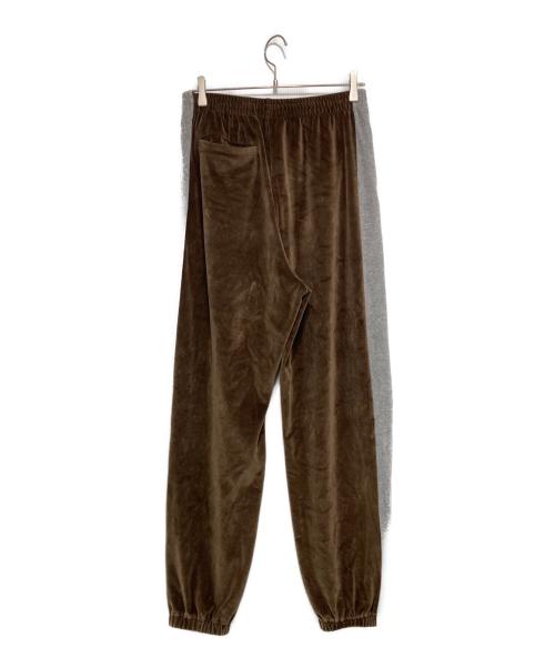 Needles（ニードルズ）Needles (ニードルズ) Side Line Sweat Pant - C/PE Velour ブラウン サイズ:Sの古着・服飾アイテム