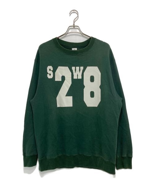 South2 West8（サウスツー ウエストエイト）South2 West8 (サウスツー ウエストエイト) プリントスウェット グリーン サイズ:Mの古着・服飾アイテム
