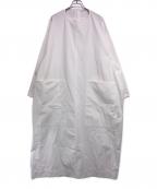 AEHRRエアー）の古着「Draping Big Pocket Crewneck Shirt OP」｜ホワイト
