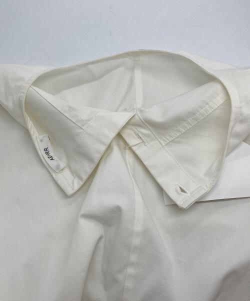AEHRR（エアー）AEHRR (エアー) Draping Big Pocket Crewneck Shirt OP ホワイト サイズ:Mの古着・服飾アイテム
