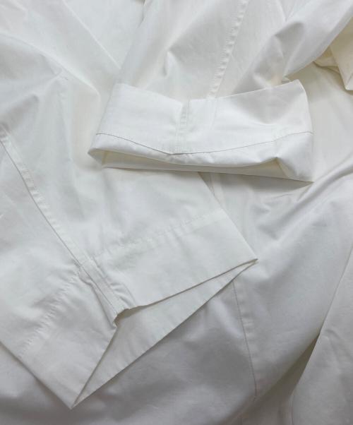 AEHRR（エアー）AEHRR (エアー) Draping Big Pocket Crewneck Shirt OP ホワイト サイズ:Mの古着・服飾アイテム