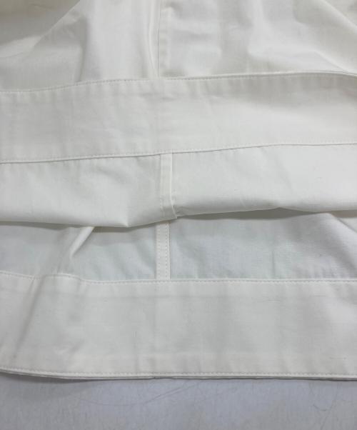 AEHRR（エアー）AEHRR (エアー) Draping Big Pocket Crewneck Shirt OP ホワイト サイズ:Mの古着・服飾アイテム