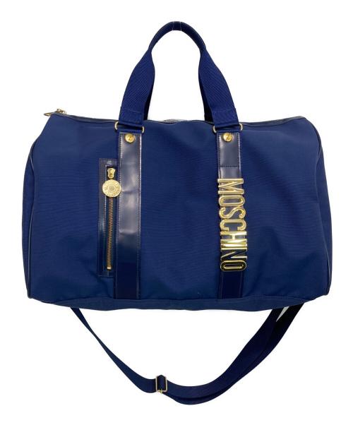 MOSCHINO（モスキーノ）MOSCHINO (モスキーノ) 2WAYボストンバッグ ネイビーの古着・服飾アイテム