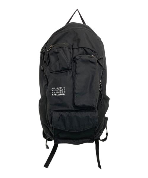 MM6 Maison Margiela（エムエムシックスメゾンマルジェラ）MM6 Maison Margiela (エムエムシックスメゾンマルジェラ) SALOMON (サロモン) 「ニューメリック」ナイロンバックパック ブラックの古着・服飾アイテム
