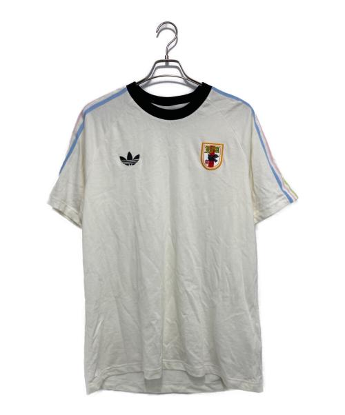 adidas（アディダス）adidas (アディダス) JFA OG TEE ベージュ サイズ:3XLの古着・服飾アイテム