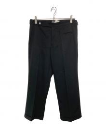 yohji yamamoto+noir（ヨウジヤマモトプリュスノアール）の古着「クロップドウールパンツ」｜ブラック