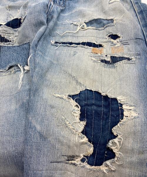 Hysteric Glamour（ヒステリックグラマー）Hysteric Glamour (ヒステリックグラマー) TH加工 WW2 ストレートデニムパンツ インディゴ サイズ:32の古着・服飾アイテム