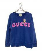 GUCCIグッチ）の古着「プリントスウェット」｜ネイビー
