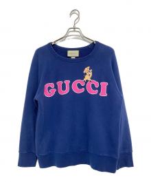 GUCCI（グッチ）の古着「プリントスウェット」｜ネイビー