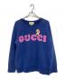 GUCCI（グッチ）の古着「プリントスウェット」｜ネイビー