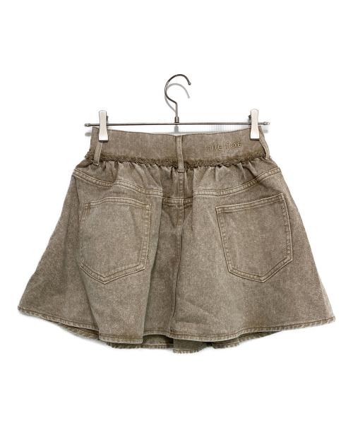 THE TOE（ザ・トゥー）THE TOE (ザ・トゥー) デニムミニスカート ブラウン サイズ:Sの古着・服飾アイテム