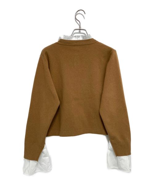eimy istoire（エイミーイストワール）eimy istoire (エイミーイストワール) Attached collar カーディガン ブラウン サイズ:Fの古着・服飾アイテム