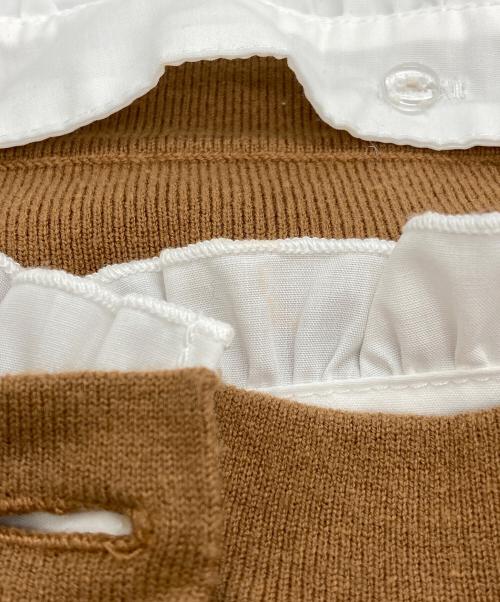 eimy istoire（エイミーイストワール）eimy istoire (エイミーイストワール) Attached collar カーディガン ブラウン サイズ:Fの古着・服飾アイテム