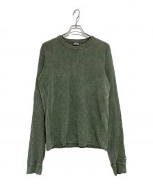 DIESEL（ディーゼル）の古着「ロングスリーブカットソー」｜グリーン