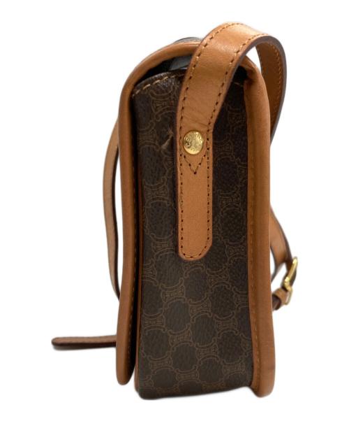 CELINE（セリーヌ）CELINE (セリーヌ) マカダム柄 ショルダーバッグ ブラウンの古着・服飾アイテム