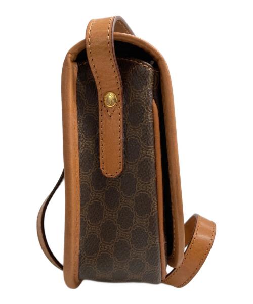 CELINE（セリーヌ）CELINE (セリーヌ) マカダム柄 ショルダーバッグ ブラウンの古着・服飾アイテム