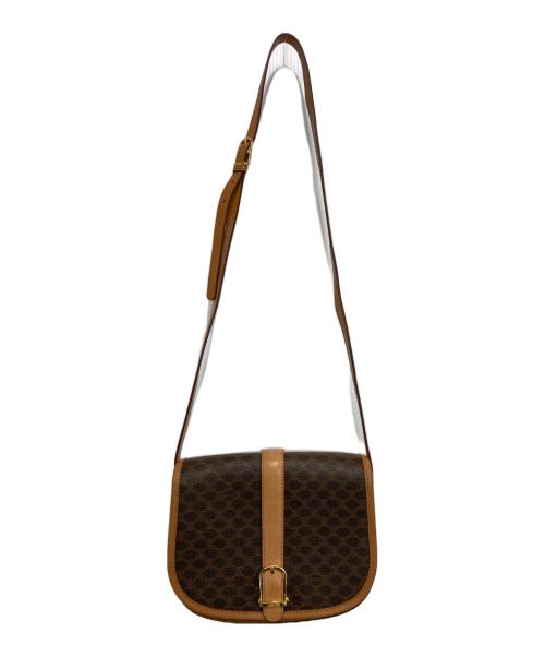 CELINE（セリーヌ）CELINE (セリーヌ) マカダム柄 ショルダーバッグ ブラウンの古着・服飾アイテム