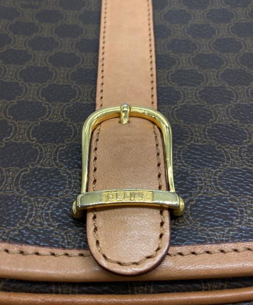 CELINE（セリーヌ）CELINE (セリーヌ) マカダム柄 ショルダーバッグ ブラウンの古着・服飾アイテム