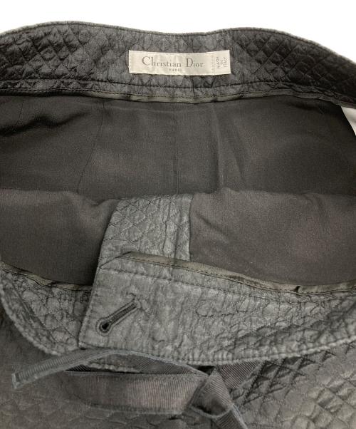 Christian Dior（クリスチャン ディオール）Christian Dior (クリスチャン ディオール) キルティングステッチ ハーフパンツ ブラック サイズ:36の古着・服飾アイテム