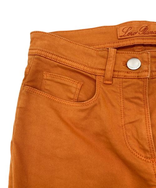 LORO PIANA（ロロピアーナ）LORO PIANA (ロロピアーナ) カラーデニムパンツ オレンジ サイズ:38の古着・服飾アイテム