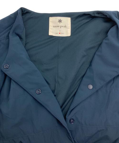 Snow peak（スノーピーク）Snow peak (スノーピーク) Flexible Insulated Long Cardigan ブルー サイズ:3の古着・服飾アイテム