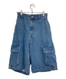 AFB（エーエフビー）の古着「ハーフデニムパンツ」｜ブルー