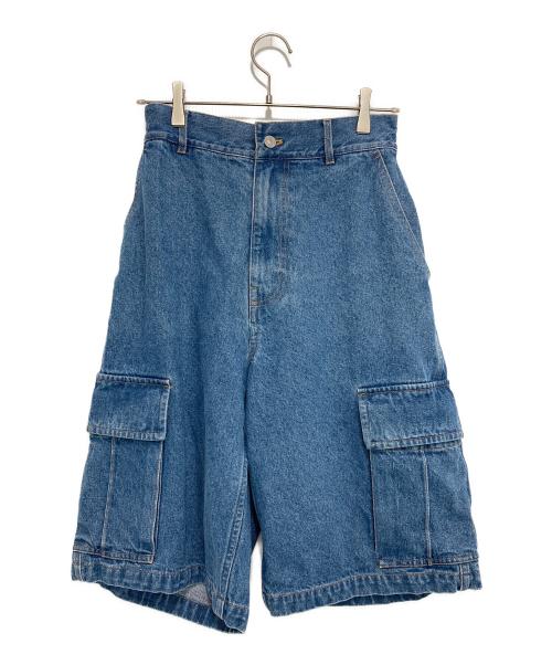 AFB（エーエフビー）AFB (エーエフビー) ハーフデニムパンツ ブルー サイズ:Mの古着・服飾アイテム