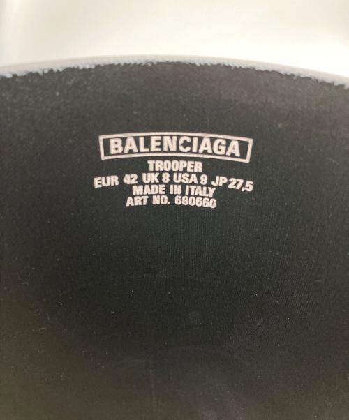 BALENCIAGA（バレンシアガ）BALENCIAGA (バレンシアガ) Trooper rubber low boots ブラック サイズ:UK８の古着・服飾アイテム