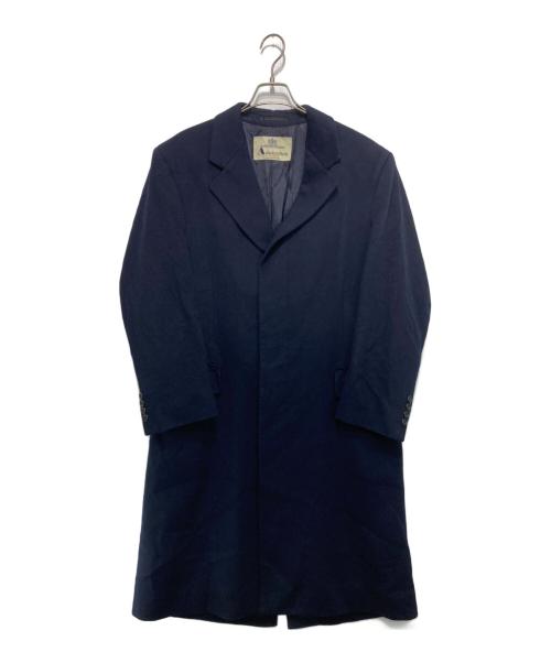 Aquascutum（アクアスキュータム）Aquascutum (アクアスキュータム) ウールチェスターコート ネイビー サイズ:記載なしの古着・服飾アイテム