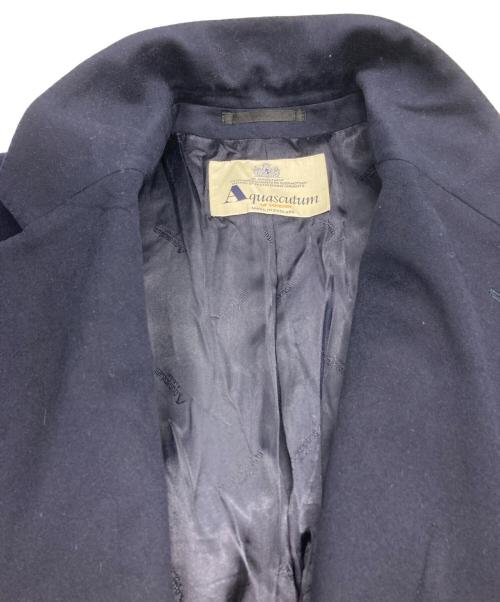 Aquascutum（アクアスキュータム）Aquascutum (アクアスキュータム) ウールチェスターコート ネイビー サイズ:記載なしの古着・服飾アイテム