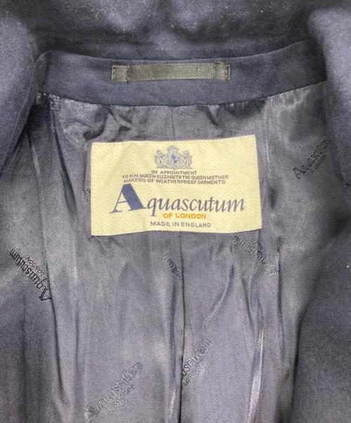 Aquascutum（アクアスキュータム）Aquascutum (アクアスキュータム) ウールチェスターコート ネイビー サイズ:記載なしの古着・服飾アイテム