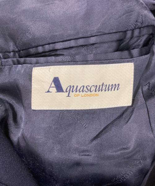 Aquascutum（アクアスキュータム）Aquascutum (アクアスキュータム) ウールチェスターコート ネイビー サイズ:記載なしの古着・服飾アイテム