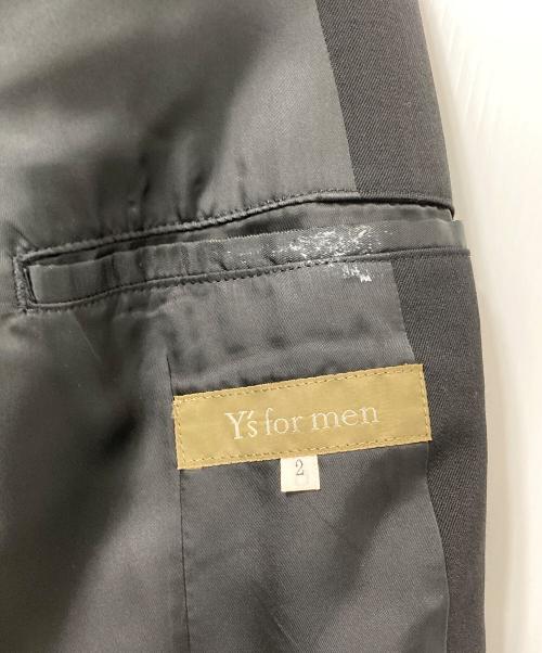 Y's for men（ワイズフォーメン）Y's for men (ワイズフォーメン) ウールギャバテーラードジャケット ブラック サイズ:2の古着・服飾アイテム