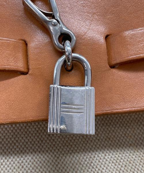HERMES（エルメス）HERMES (エルメス) エールバッグMM ベージュ×ブラウンの古着・服飾アイテム