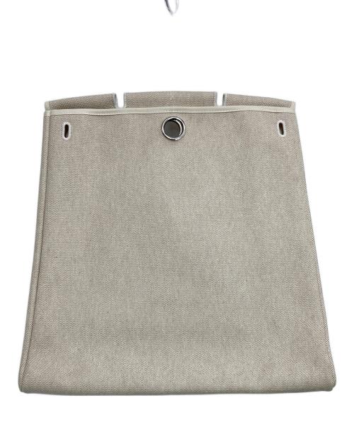 HERMES（エルメス）HERMES (エルメス) エールバッグMM ベージュ×ブラウンの古着・服飾アイテム