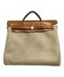 HERMES（エルメス）の古着「エールバッグMM」｜ベージュ×ブラウン