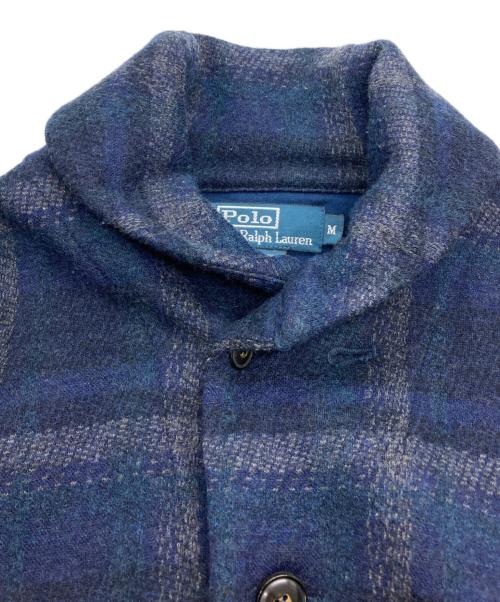 POLO RALPH LAUREN（ポロ・ラルフローレン）POLO RALPH LAUREN (ポロ・ラルフローレン) チェックウールジャケット ネイビー×グリーン サイズ:Mの古着・服飾アイテム