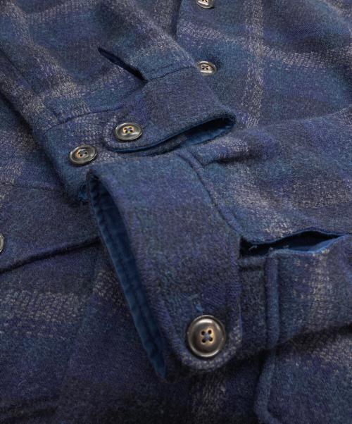 POLO RALPH LAUREN（ポロ・ラルフローレン）POLO RALPH LAUREN (ポロ・ラルフローレン) チェックウールジャケット ネイビー×グリーン サイズ:Mの古着・服飾アイテム