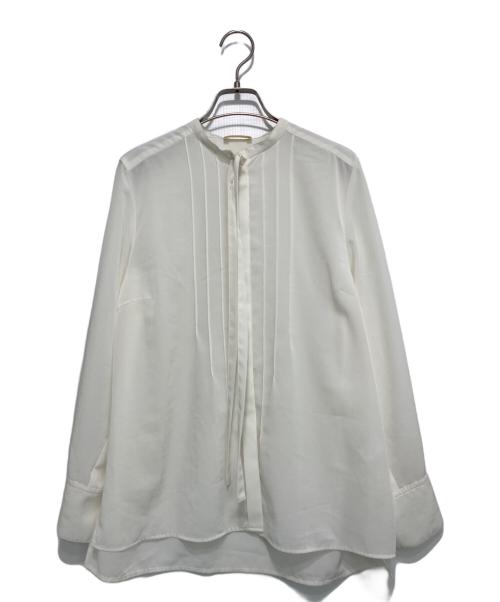 BALLSEY（ボールジィ）BALLSEY (ボールジィ) クリアデシン ボウタイブラウス ホワイト サイズ:SIZE 36の古着・服飾アイテム