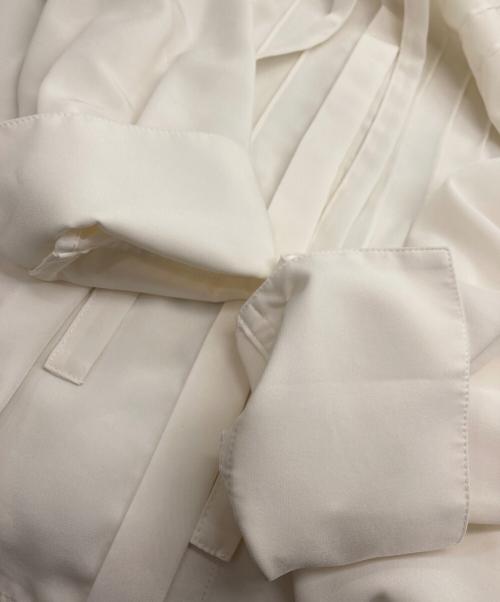 BALLSEY（ボールジィ）BALLSEY (ボールジィ) クリアデシン ボウタイブラウス ホワイト サイズ:SIZE 36の古着・服飾アイテム