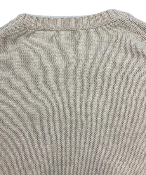 POLO RALPH LAUREN（ポロ・ラルフローレン）POLO RALPH LAUREN (ポロ・ラルフローレン) ポロベアクルーネックニット ベージュ サイズ:Mの古着・服飾アイテム