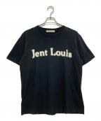 jent louisジェントルイス）の古着「ロゴプリントTシャツ」｜ブラック