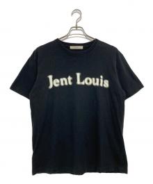 jent louis（ジェントルイス）の古着「ロゴプリントTシャツ」｜ブラック